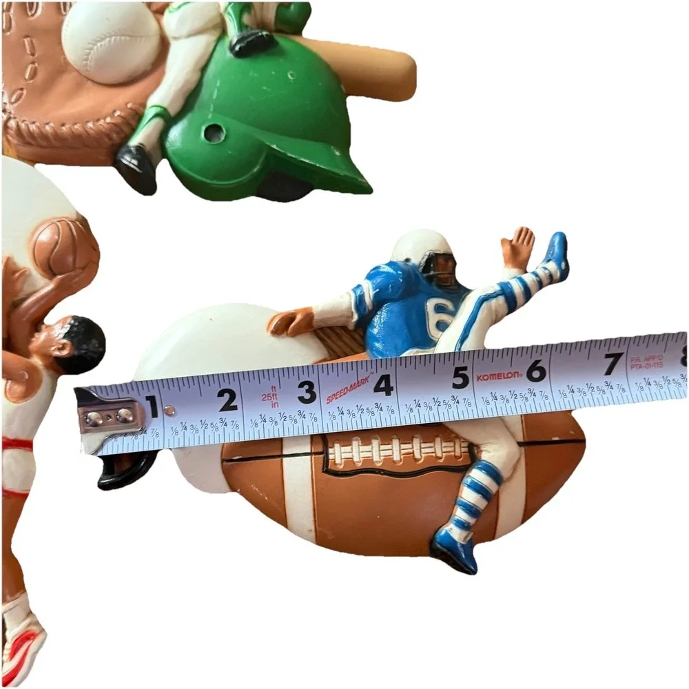 Sports Wall Decor‎ Set of 3 Vintage 1991 Burwood Football Basketball Baseball